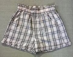 チェック柄ショートパンツ 160サイズ