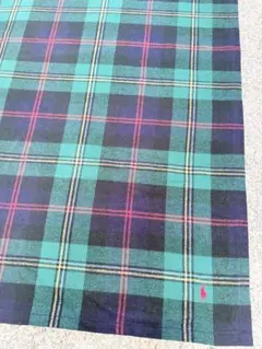 RALPH LAUREN タータンチェックストール、ひざかけ