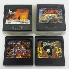 ゲームギア　ソフト　4本セット　斬ギア 大戦略G コラムス ドラゴンクリスタル