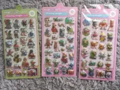 篤*子様 立体シールセット 8シート まとめ売り☆