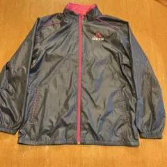 adidas ジャケット 黒/ピンク ウィンドブレーカー サッカー フットサル