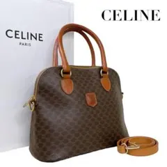 希少　セリーヌ　2way　トートバッグ　マカダム柄　トリオンフ　3973