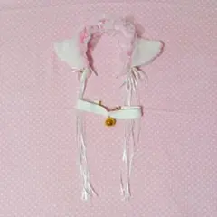 猫耳 カチューシャ 鈴チョーカー 2点セット