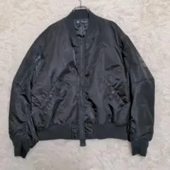 GU UNDERCOVER MA-1 비행 재킷 블랙 L 사이즈