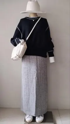 やまもと様 C6817 配色ステッチニット