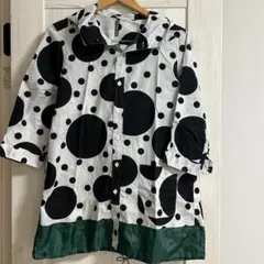 フラボア　ドット柄チュニックパーカーのサムネイル