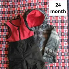 90cm スキーウェア チェック柄