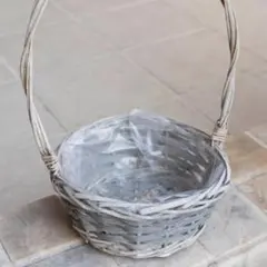 持ち手付きバスケット花かご★3個セット【新品未使用】