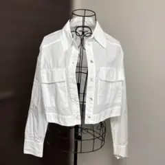 ZARA ホワイト シャツ 長袖