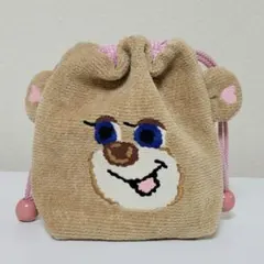 ラブラリーバイフェイラー ドアップテディガール　巾着