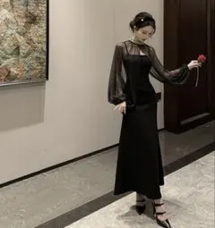 A*H様 【LEJA】ショートボレロマーメイドワンピースセットアップロング