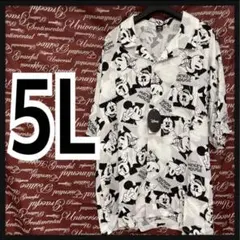 5L・ミッキー総柄シャツ・レーヨンアロハ新品/MC02P-5092のサムネイル