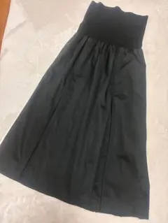 ⭐︎コムサデモード⭐︎ボックスプリーツ　黒ロングスカートM