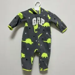 GAP 恐竜柄 フード付きロンパース 6-12ヶ月