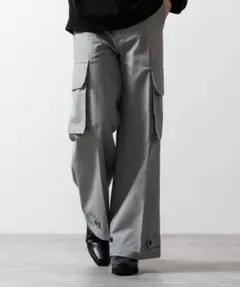 CLEL M-47デザイン TRルーズ パラシュートパンツ カーゴパンツ