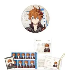 【原神】公式正規品　未開封　タルタリヤ　缶バッジ　拾光映匣セット