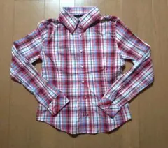 ☆CECIL McBEE☆ チェック柄長袖シャツ レッド系 Mサイズ☆新品☆のサムネイル