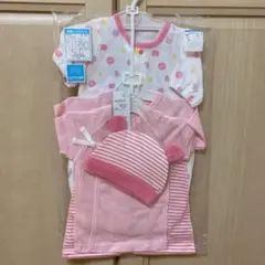 ピンク・新生児セット・コンビドレス・肌着