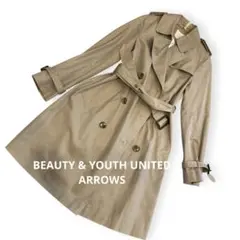 クリーニング済み　ビューティーアンドユース　トレンチコート Ｌサイズ