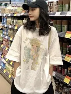 天使イラスト プリント 半袖Tシャツ