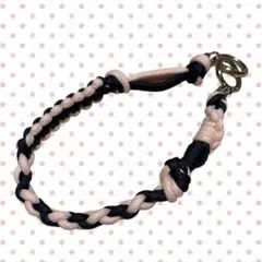 パラコード編み込みストラップ ピンクネイビー
