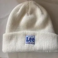 Lee ホワイト ニット帽 フリーサイズのサムネイル