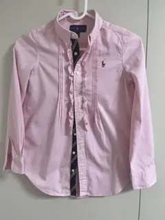 Polo Ralph Lauren ピンク長袖シャツ 130