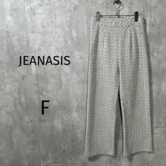【ジーナシィス】アソートジャカードパンツ　イージーパンツ　総柄　楽ちん　F