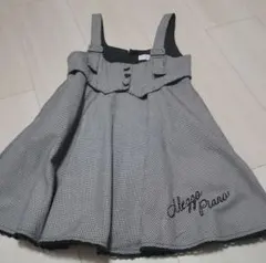 メゾピアノ　チェック　ジャンパースカート　120(110)サイズ