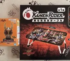仮面ライダーアギトBIGソフビマスクディスプレイ ／クウガ折りたたみテーブル