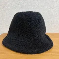 ブラック バケットハット ポリエステル100%