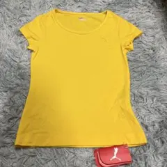新品未使用 Puma イエロー 半袖Tシャツ M