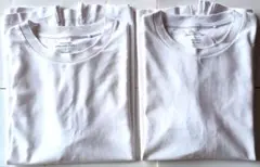 早い者勝ち！　半袖Tシャツ　GU　ドライポンチクルーネックT　L　ホワイト　2枚