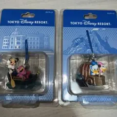 新品未開封　ディズニー　アトラクションストラップ　センターオブジアース＆ゴンドラ