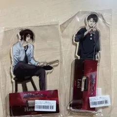 進撃の巨人　カラ鉄　リヴァイとハンジのアクリルスタンド