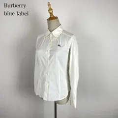 Burberry blue label 刺繍ロゴ ブラウス シャツ 三陽商会