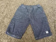 EDWIN キッズ デニム調 ハーフパンツ　150 160 美品　綿100%