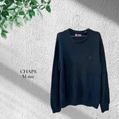 美品✨️CHAPS ネイビー トレーナー 【M】コットン素材