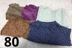 ユニクロ　UNIQLO ジーユー　無印良品　MUJI 80 パンツ　5点セット