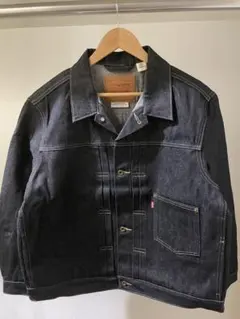 PREMIUM BLACK TYPE I TRUCKER JACKET L
