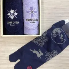 COMME CA ISM タオルハンカチ2枚 ＆ 足袋ソックス セットのサムネイル