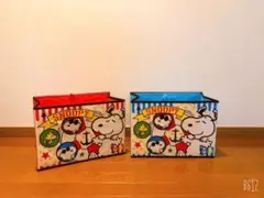 スヌーピー 折りたたみ収納箱 2つセット