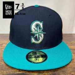美品】ニューエラ 59FIFTY シアトル・マリナーズ キャップ 7 3/8