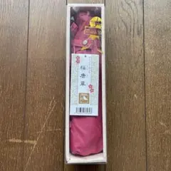 折りたたみ傘　撥水耐風傘　桜唐草　レッド　赤