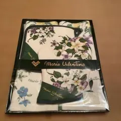 Mario Valentino 花柄 キッチンタオル ミトン 鍋敷き セット