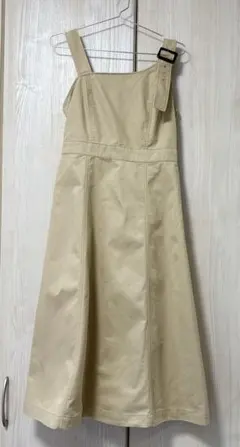 COLZA スカート ベージュ　ノースリーブ　ワンピース　無地