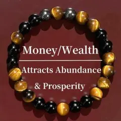 天然石 ブレスレット タイガーアイ オブシディアン ヘマタイト 金運 黒曜石