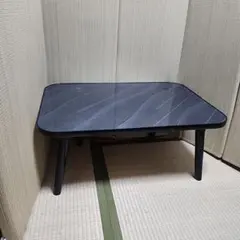 【直接引取】黒い波状模様のセンターテーブル