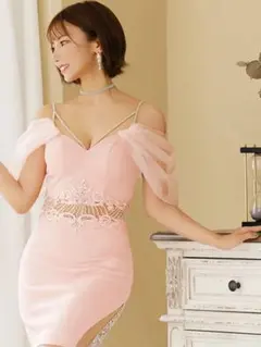 Angel R オフショルダードレス