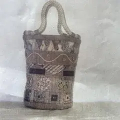 まる、さんかく、しかくパッチワークトートバッグ